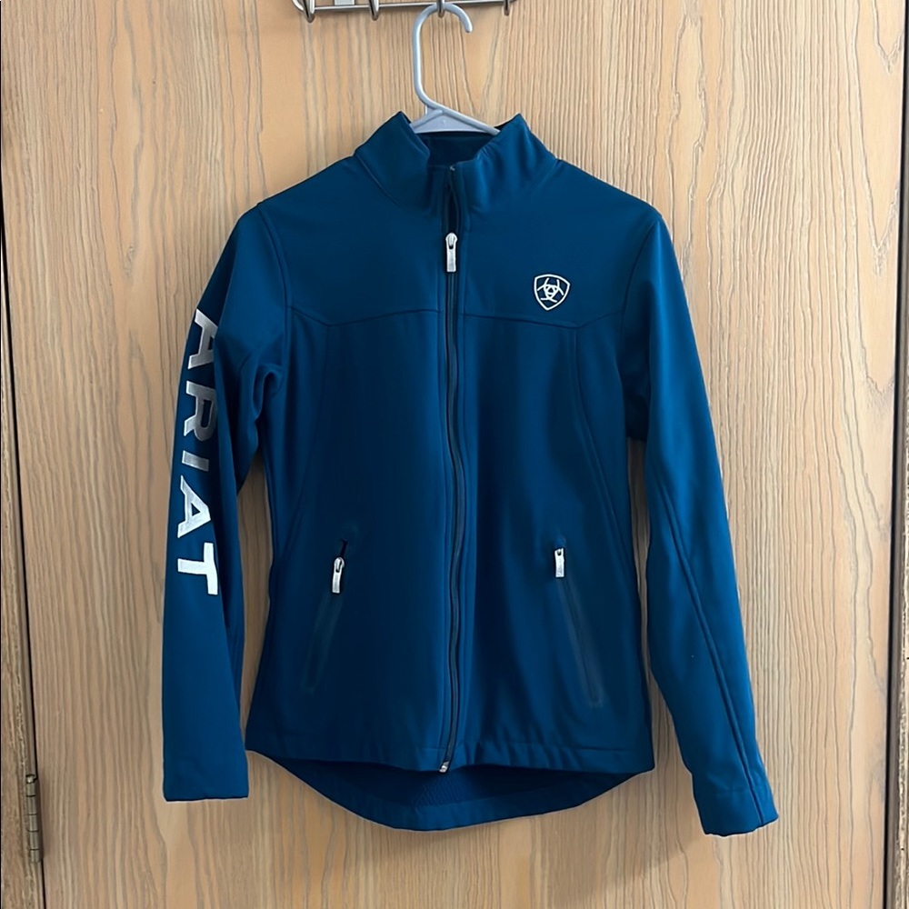 Ariat Blue Softshell High Collar Performance Fabric